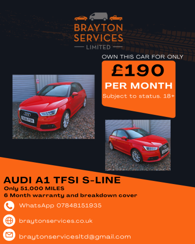 2016 AUDI A1 TFSI S LINE 1.4L